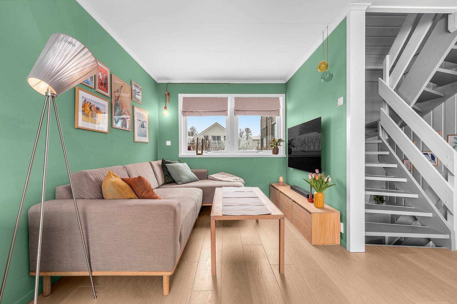 Her er det god plass for en egen TV-krok. Galleribilde