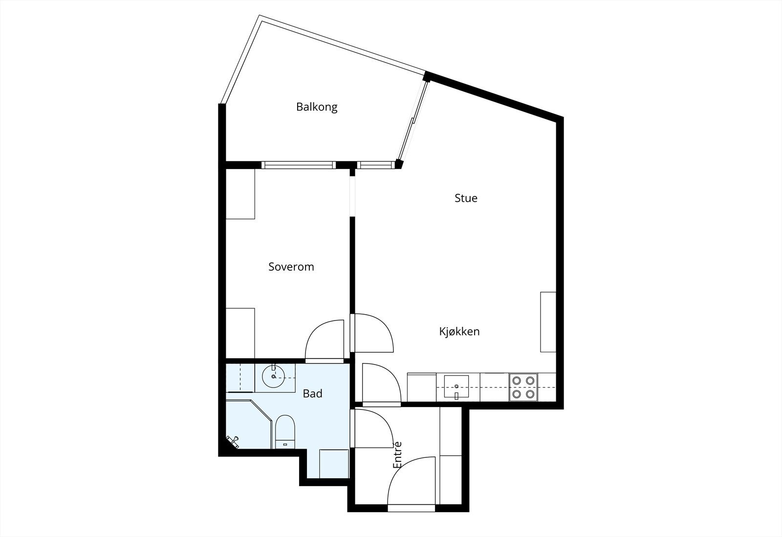 La oss se nærmere på planløsningen før du går videre. Galleribilde