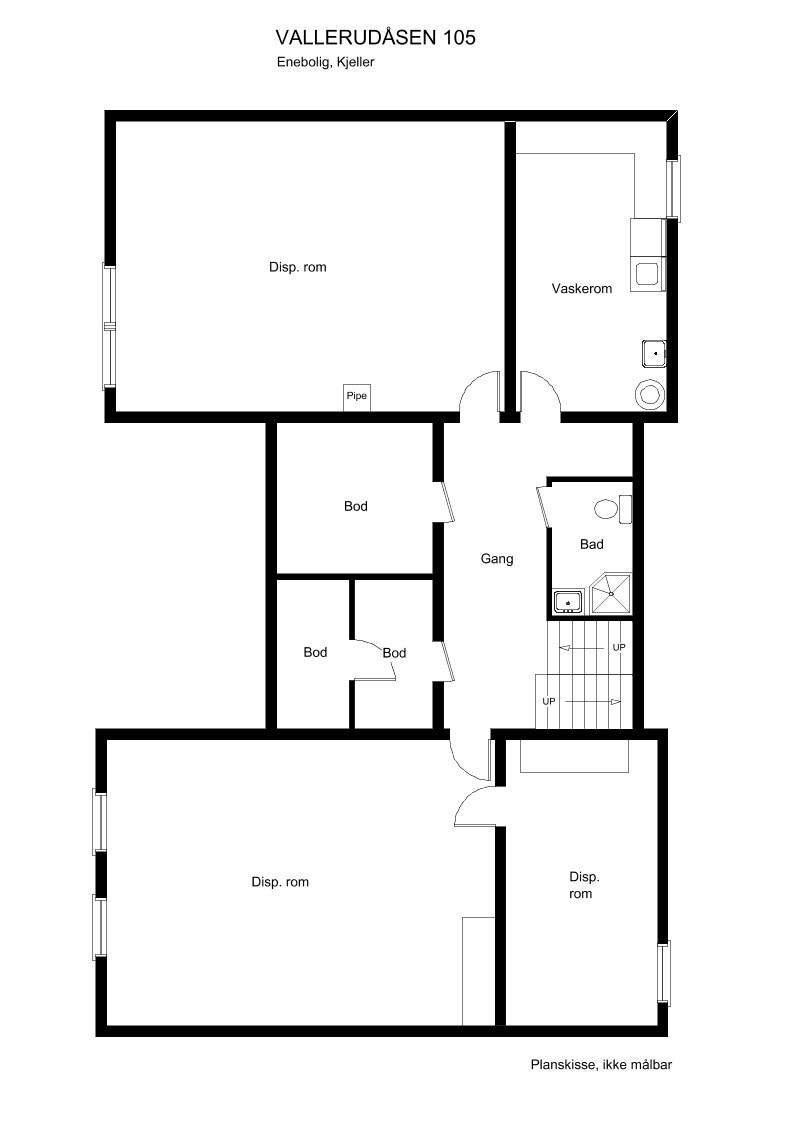 Plantegning kjeller Galleribilde