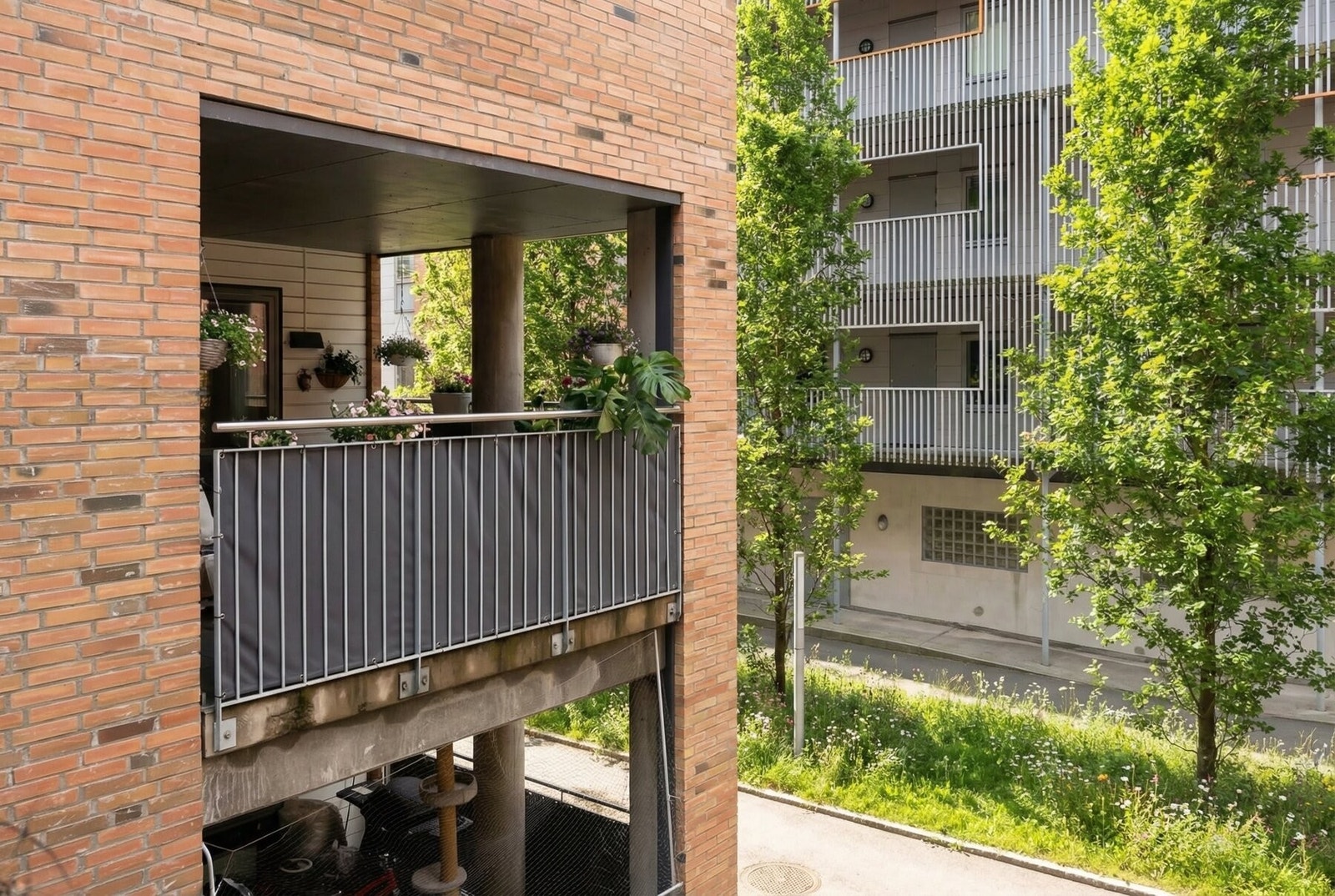 Plassering av balkong. Galleribilde