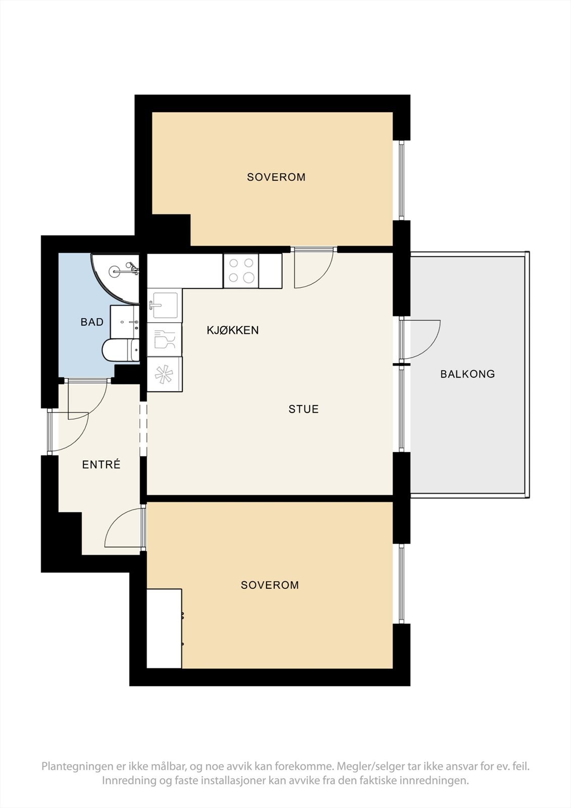 Plantegning - 1 etasje. Galleribilde