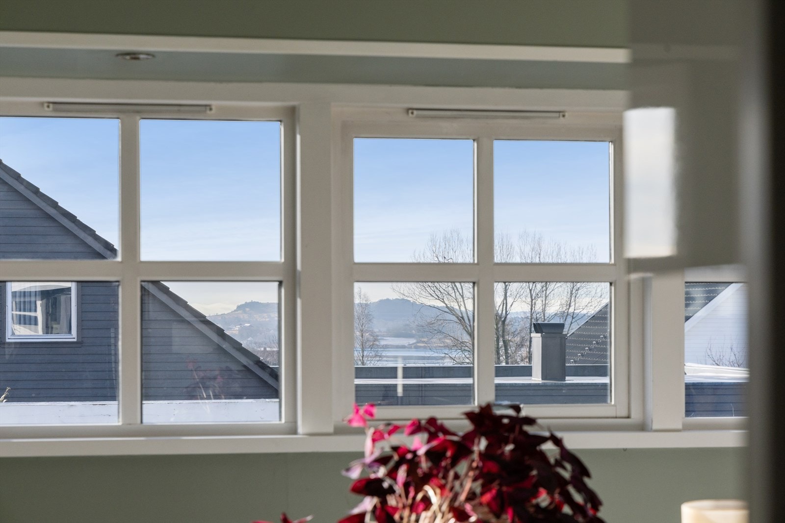 Store vinduer slipper inn rikelig med dagslys og fremhever den flotte utsikten. Galleribilde