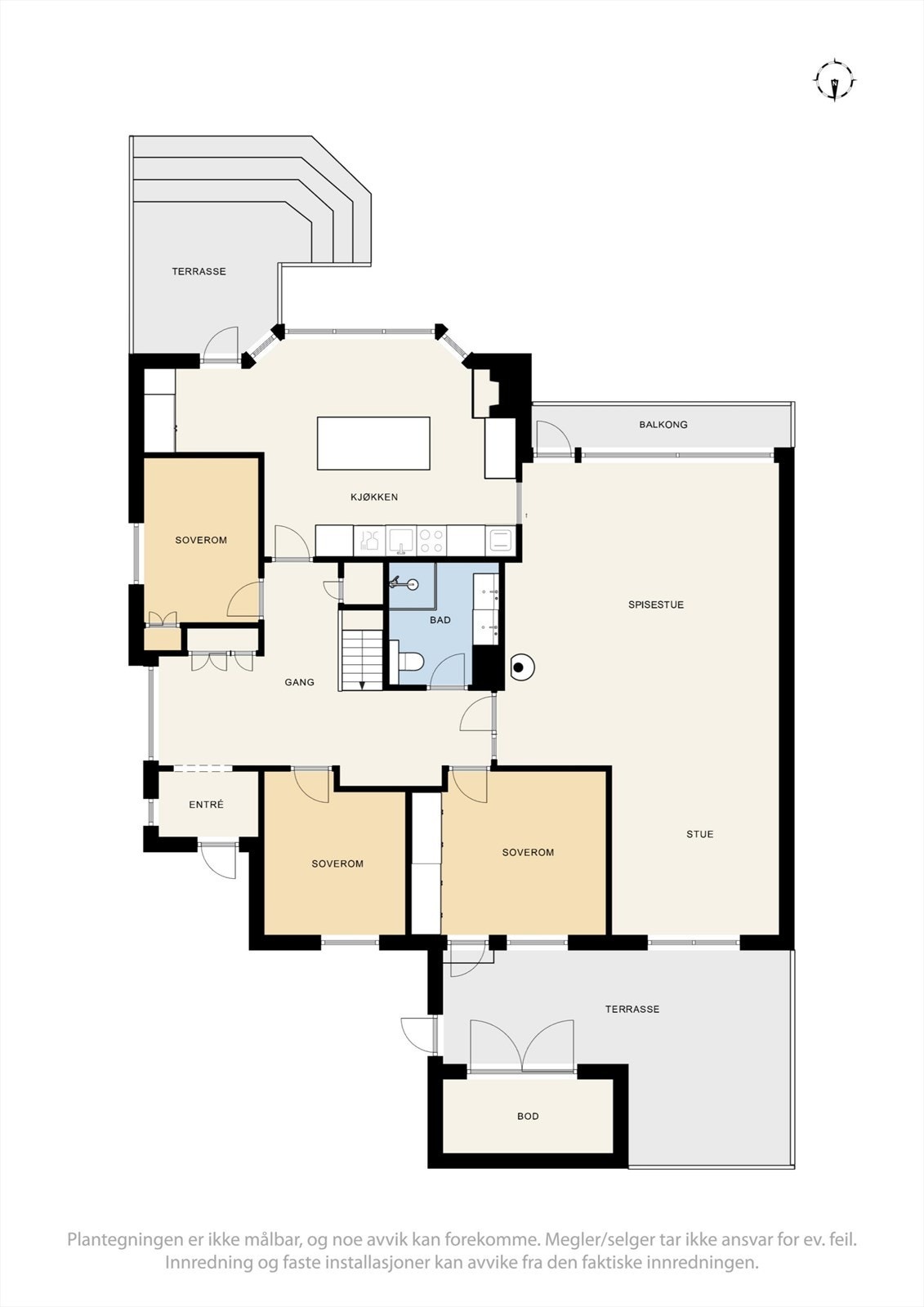 Plantegning 1. Etg. Galleribilde