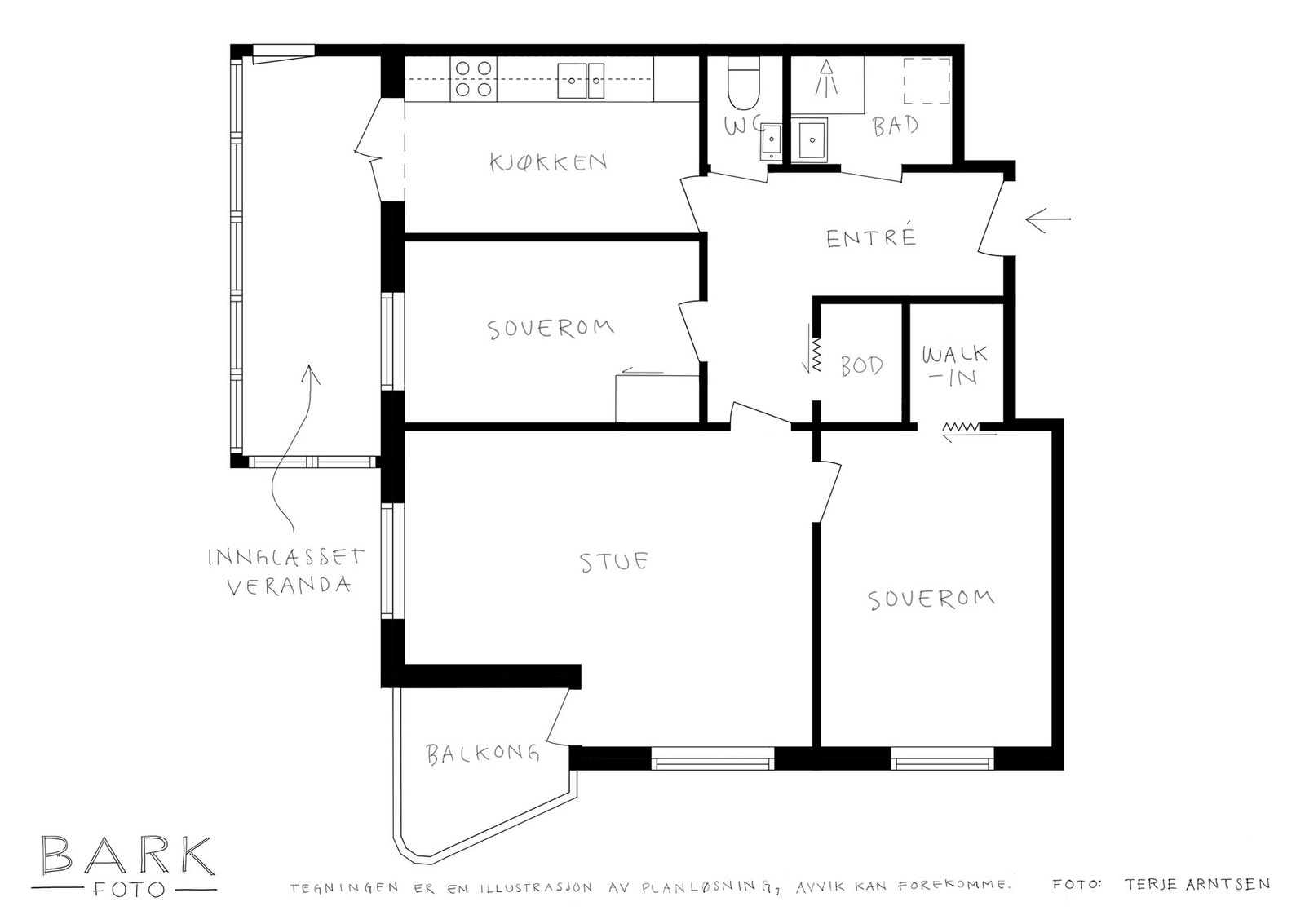 Plantegning Galleribilde