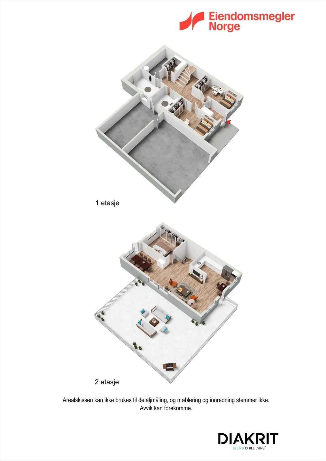 Plantegning Bolig 3D Galleribilde