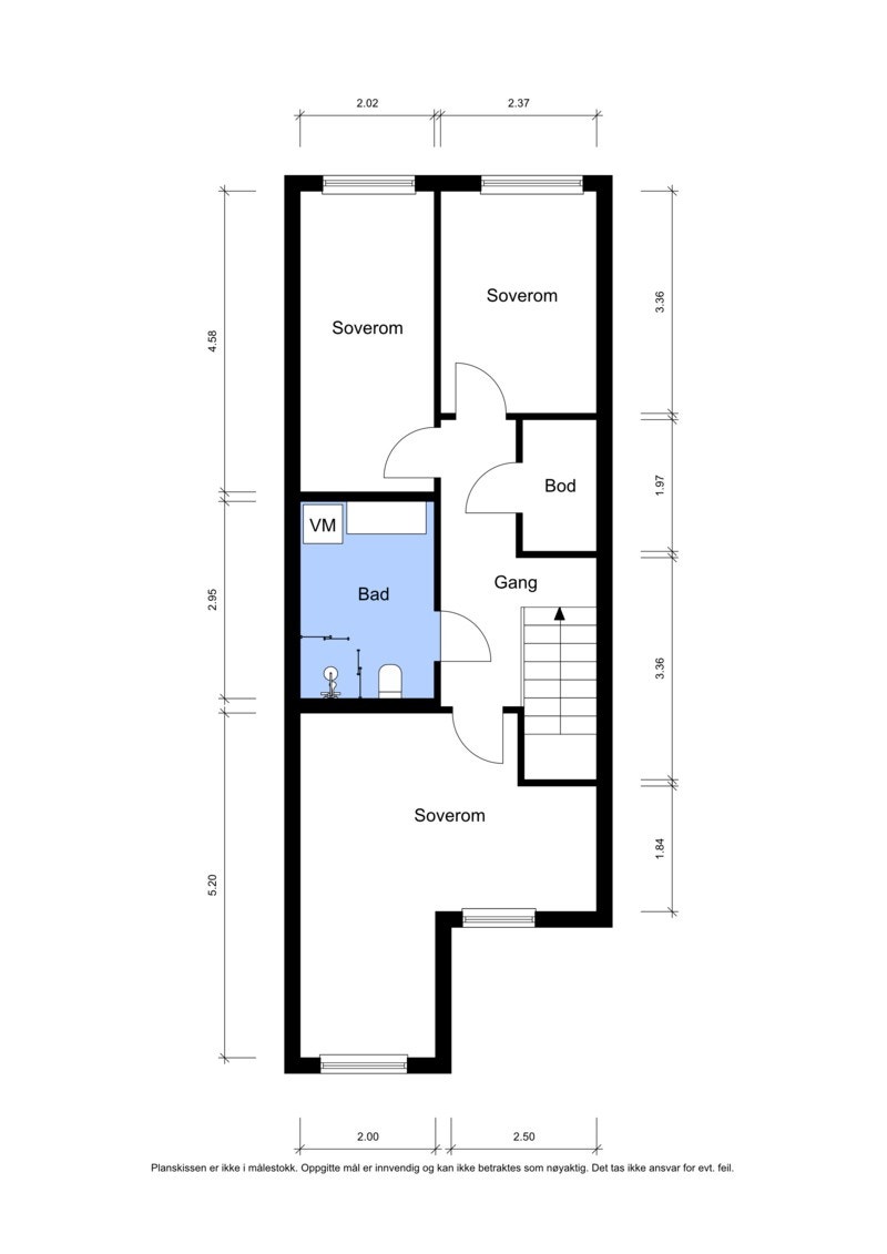 Plantegning 2. etasje. Galleribilde