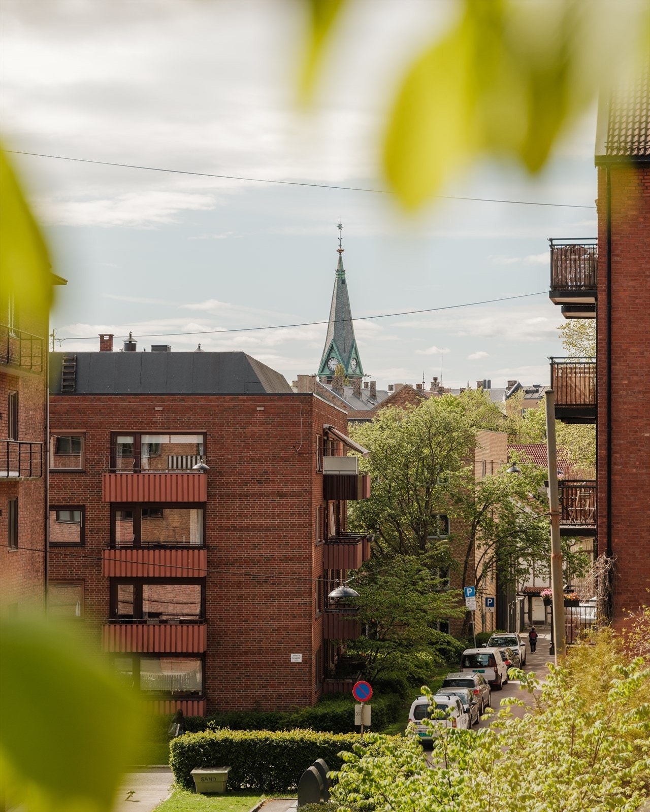 Koselig sommerbilde som viser den flotte utsikten fra leiligheten Galleribilde