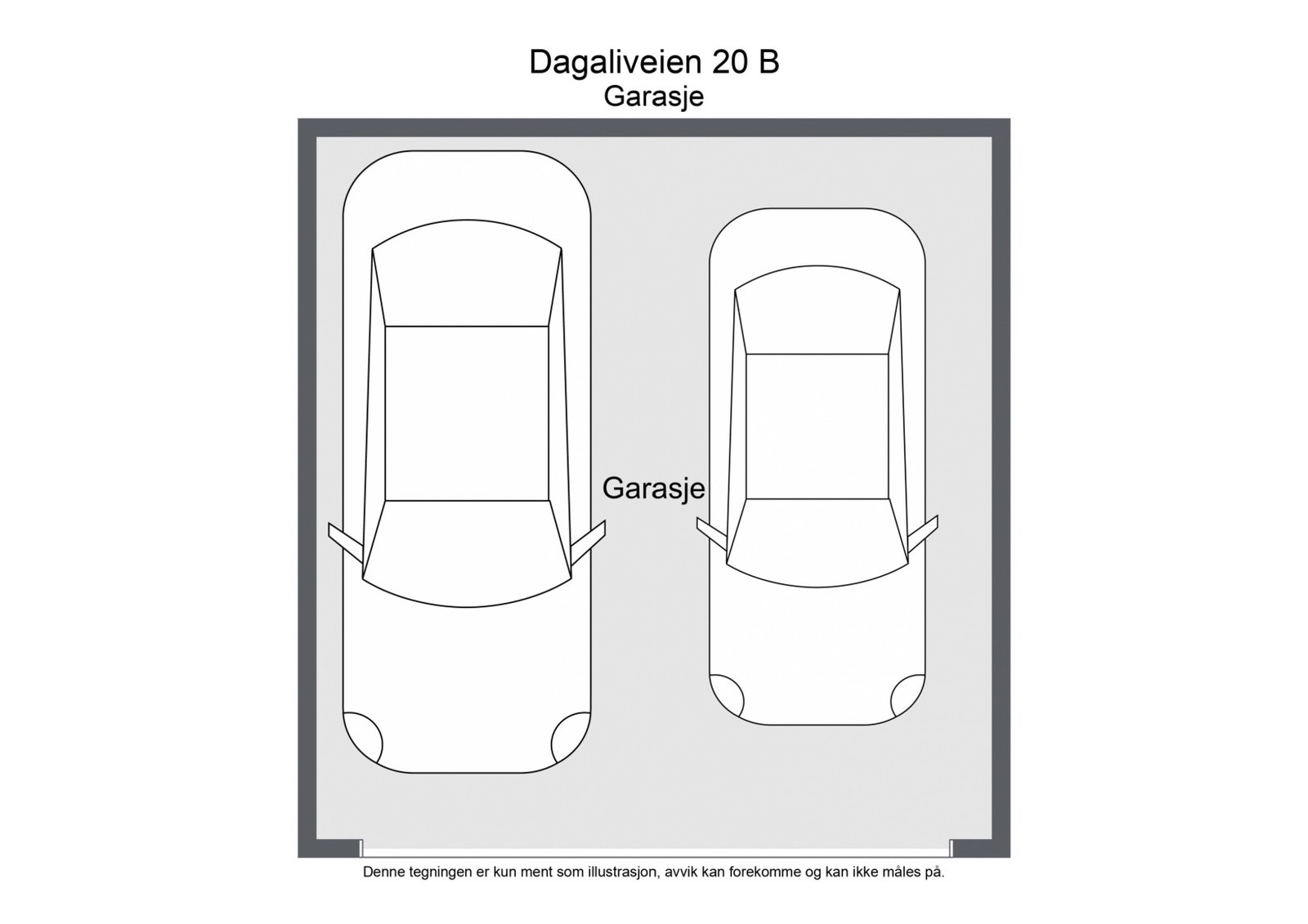 Plantegning garasje Galleribilde