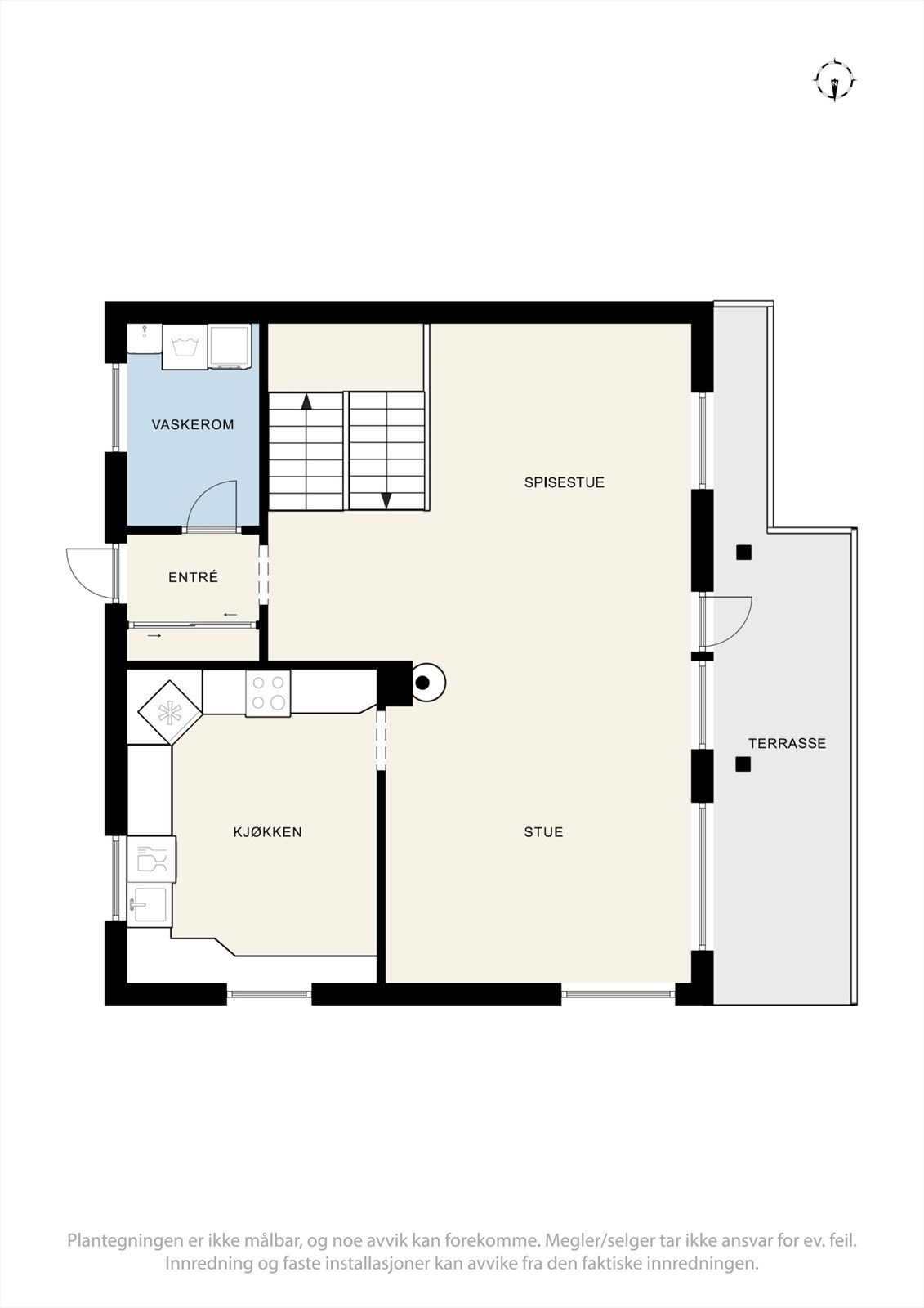 Plantegning 1. etasje Galleribilde