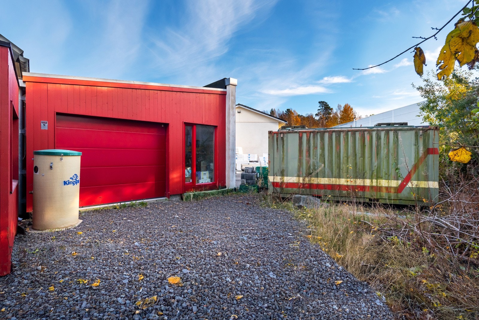 Egen kjøreport på baksiden av seksjonen. Galleribilde