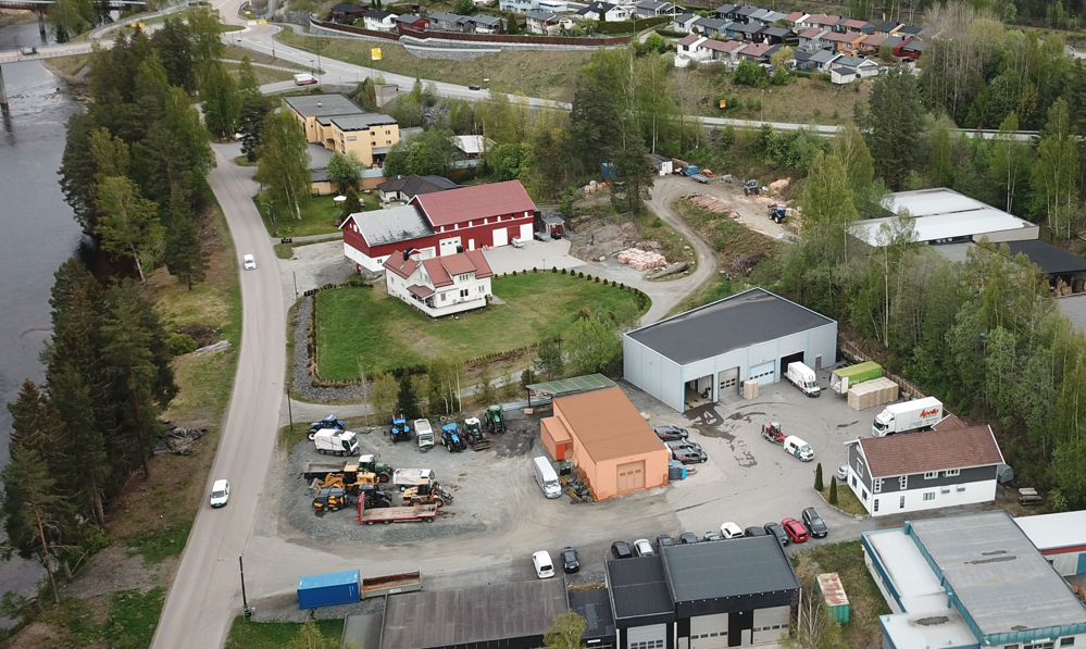 Leieobjektet markert i orange Galleribilde