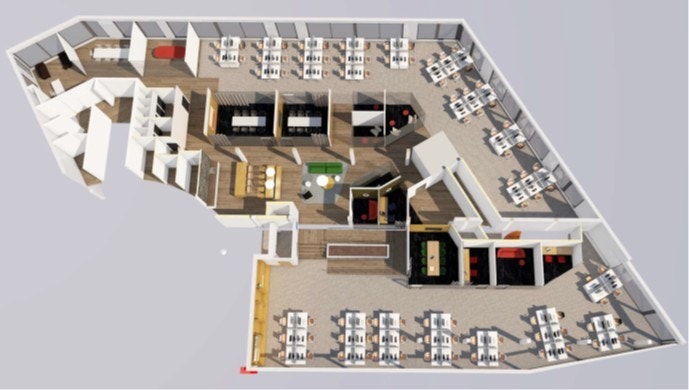 Plantegning Kontor Galleribilde