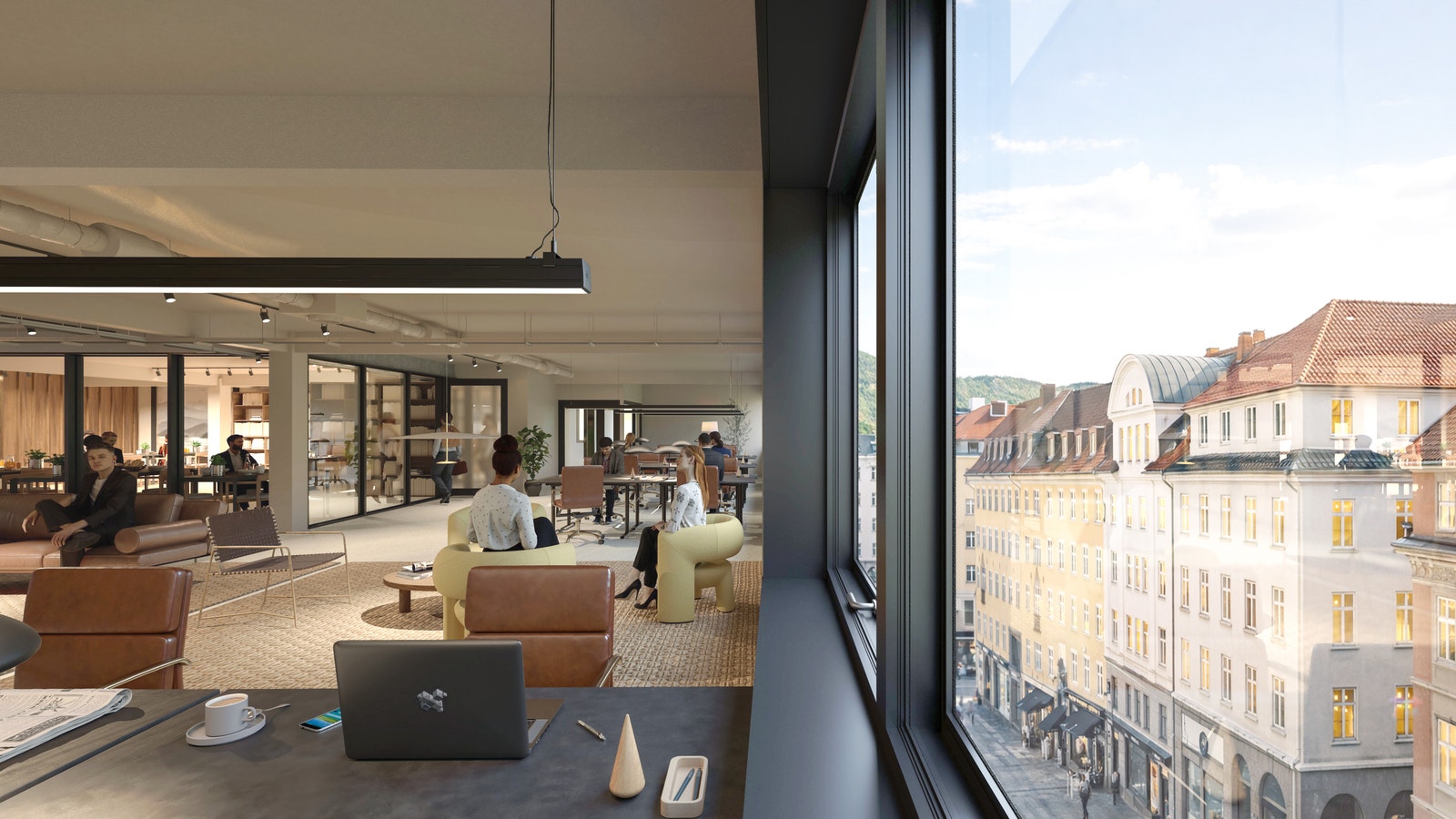 Skisse Strandgaten 17 Galleribilde