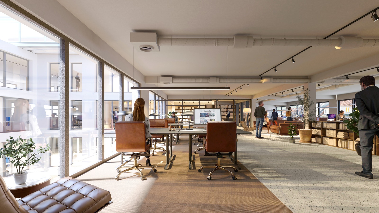 Skisse gårdsrom Strandgaten 17 Galleribilde