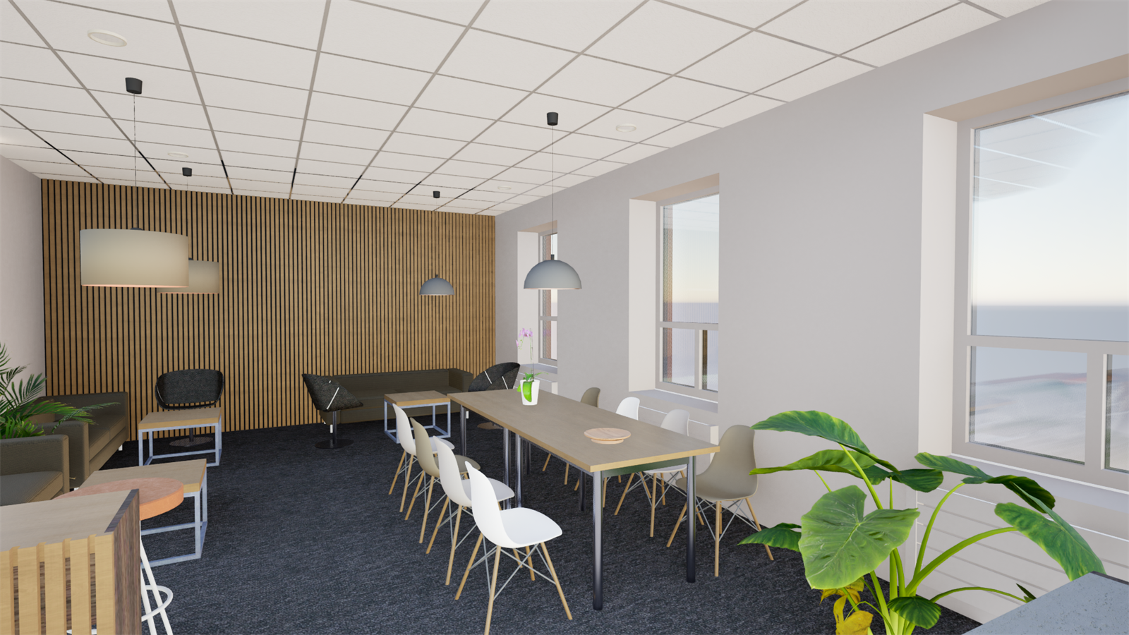 Tenkt løsning felles spiserom Galleribilde