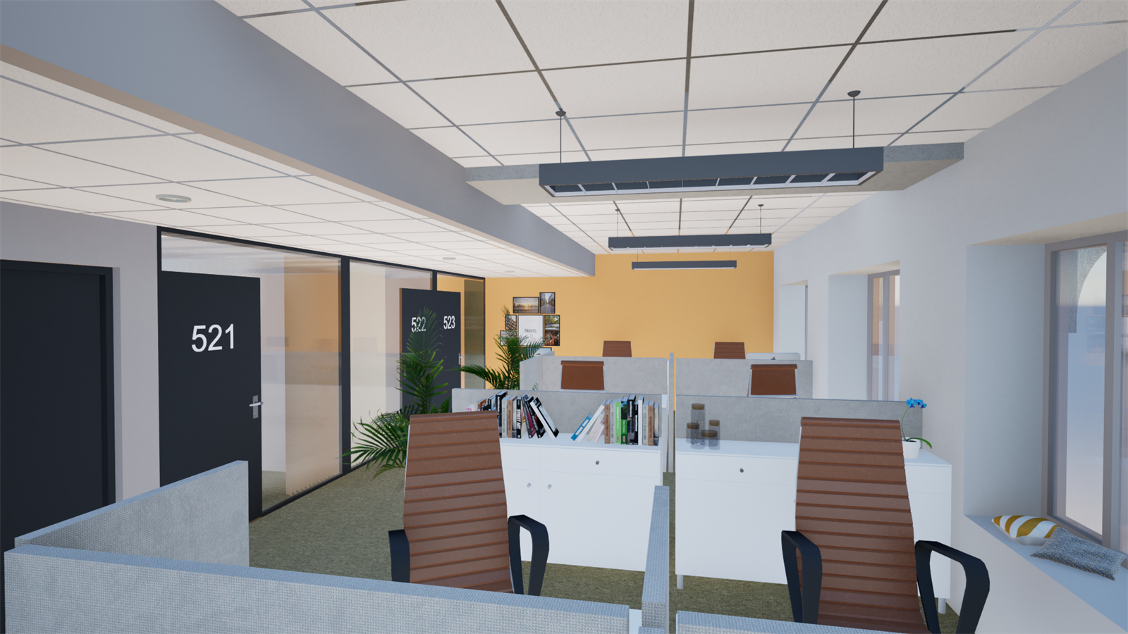 Mulig løsning kontorareal Galleribilde