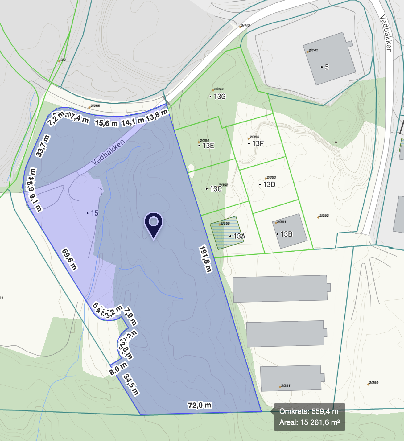 Tomten er på hele 15,2 mål Galleribilde