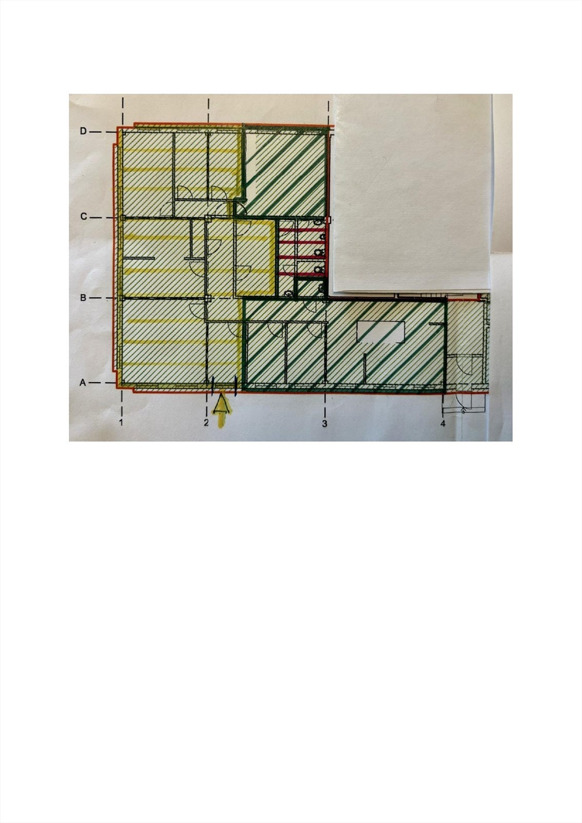 Lokale skravert i grønt er ledig og er på 129 kvm BTA Galleribilde