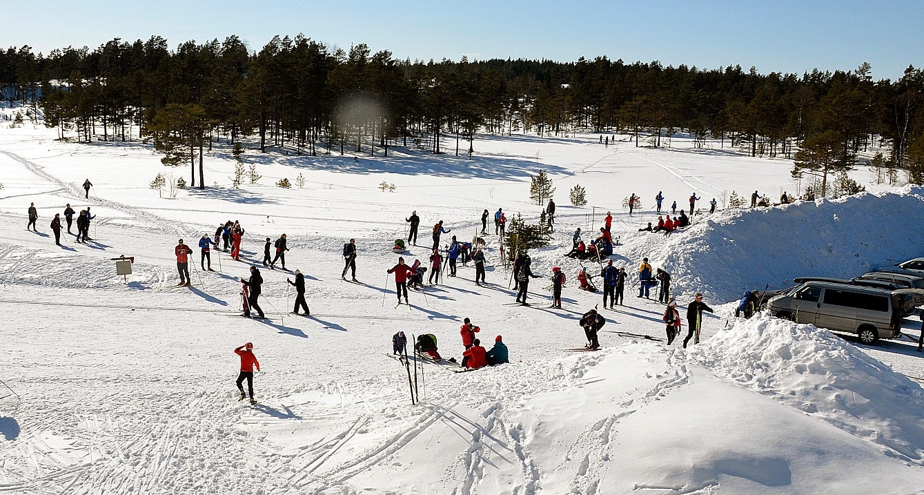 Øynastua er utgangspunkt for et omfattende løypenett Galleribilde