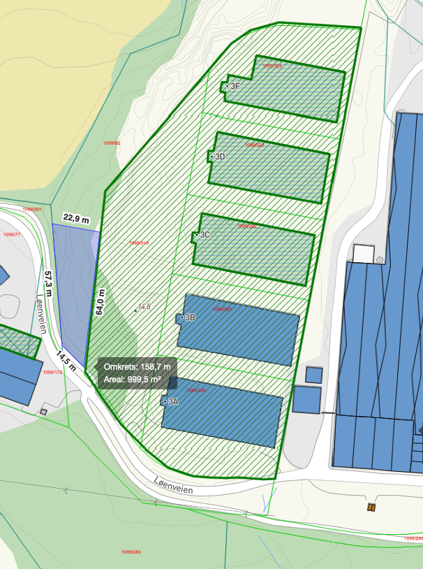 Grøntareal ca. 1000 kvm Galleribilde