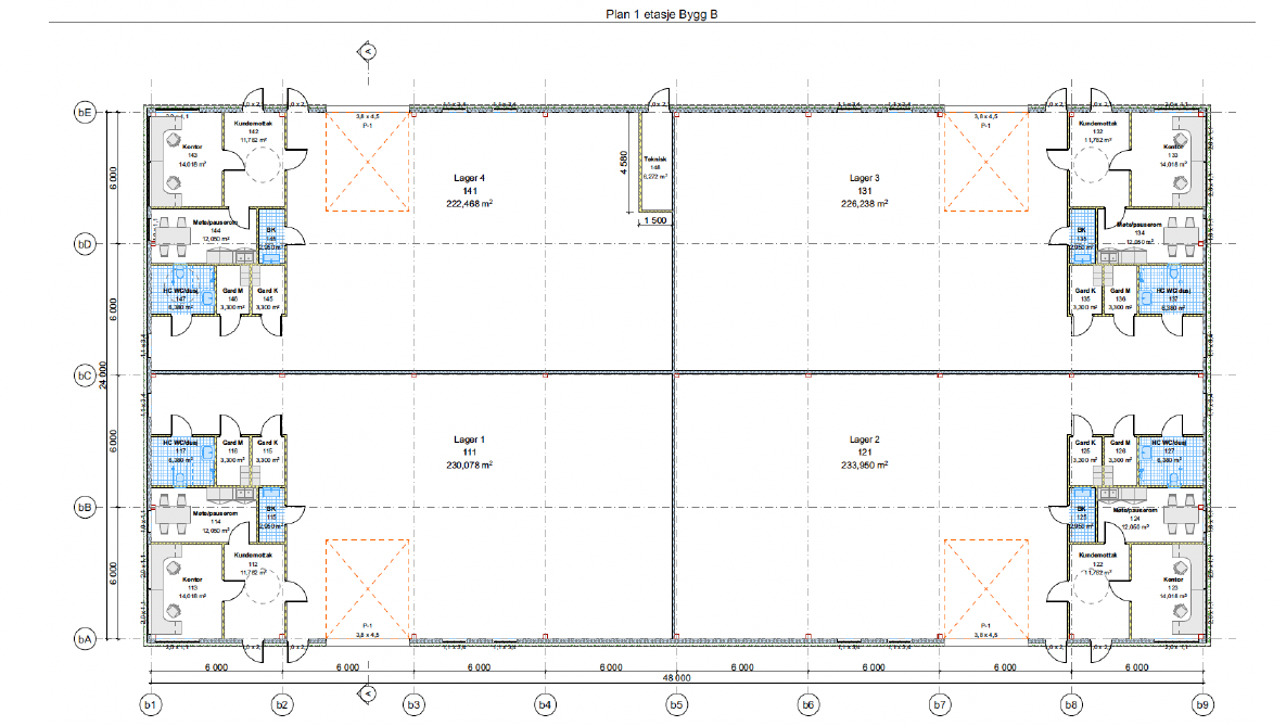 Plantegning Galleribilde