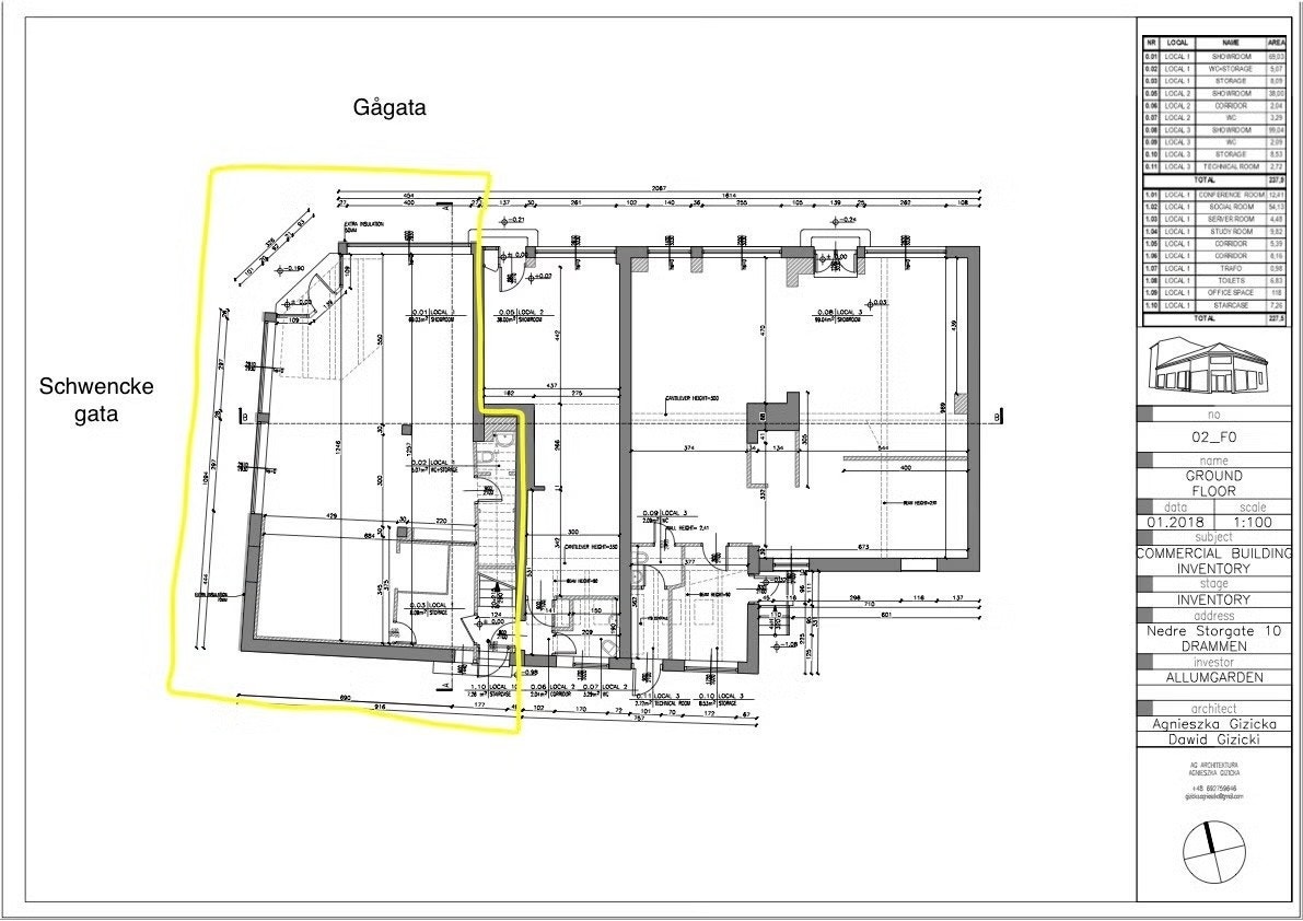 Plantegning 1.etasje Galleribilde