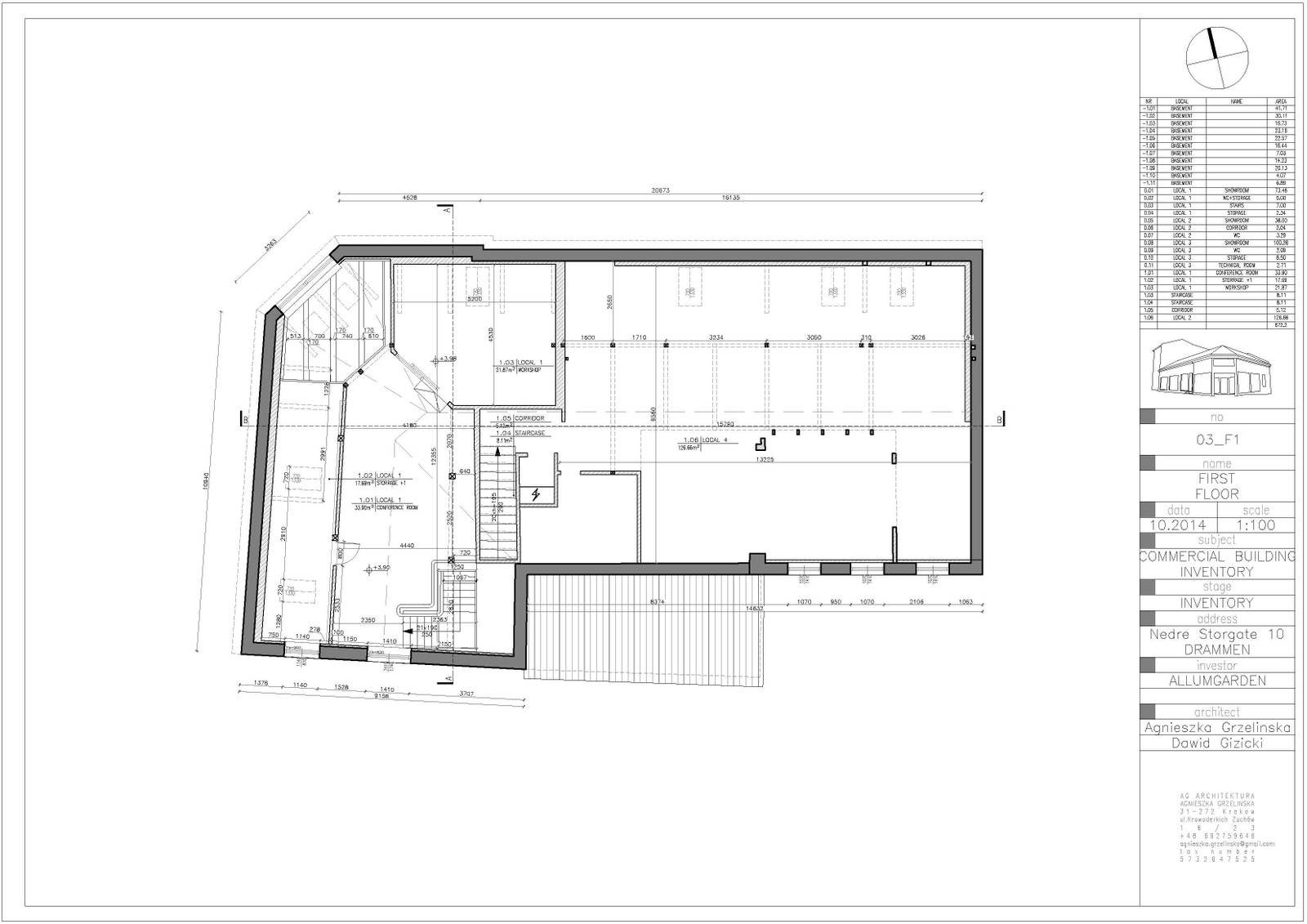 Plantegning 2.etasje Galleribilde