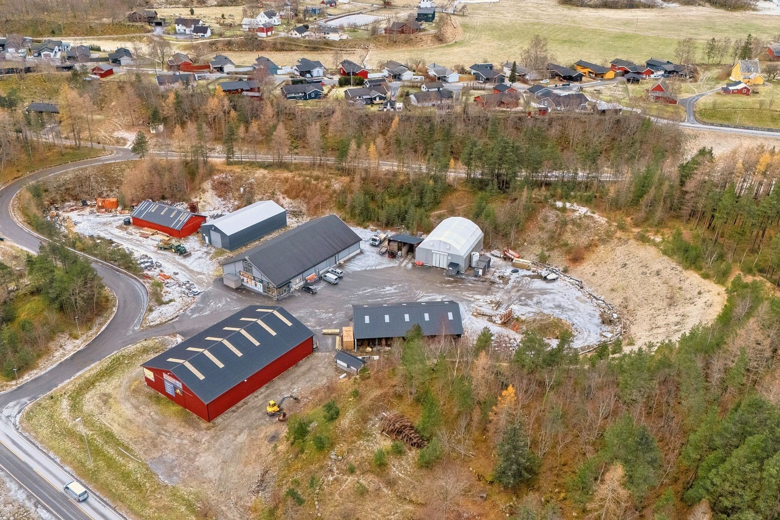 Totalt bruttoareal på bygningene er 2 513 m² Galleribilde