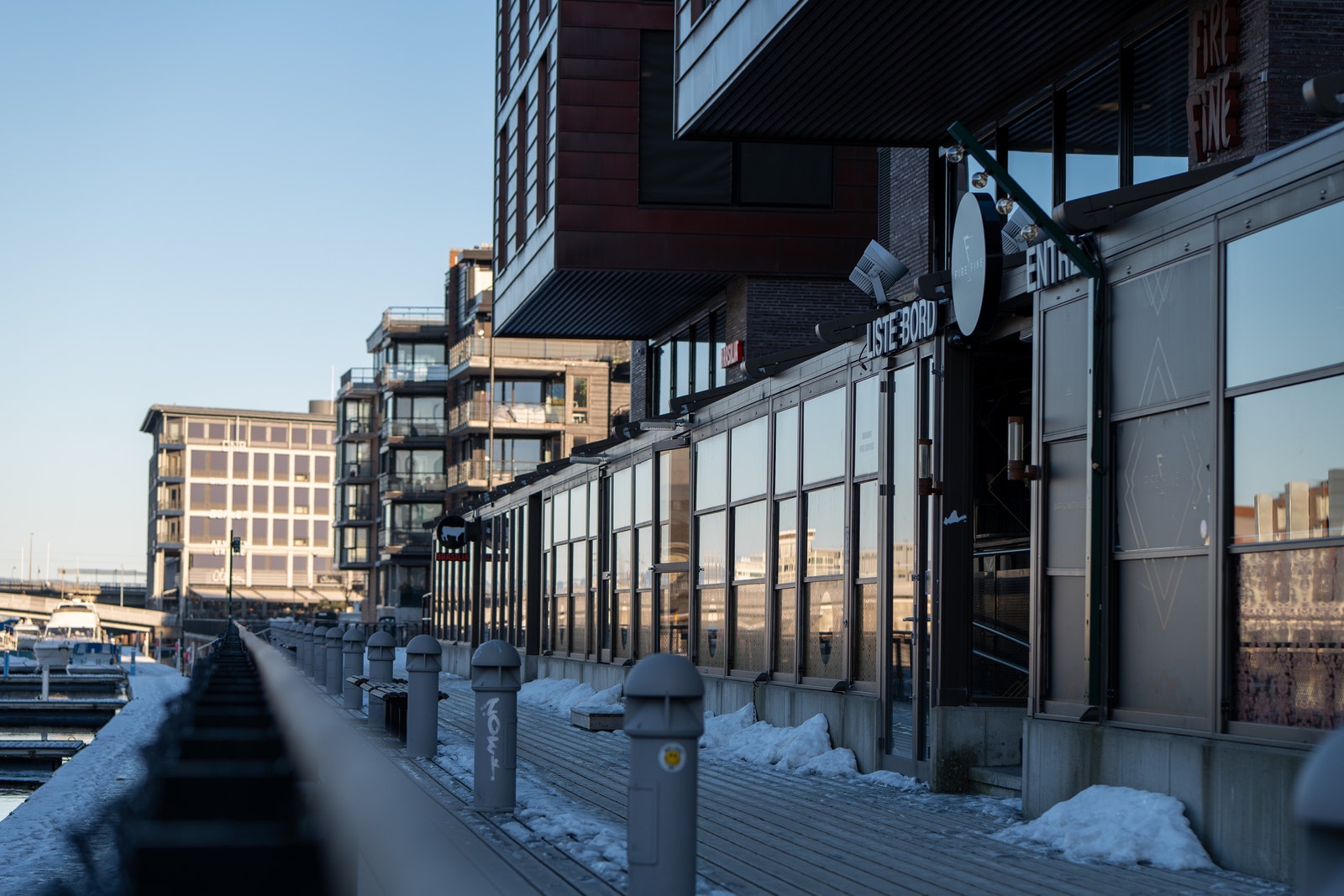I senter av restaurantrekka her, finner du arealet som nå er ledig. Galleribilde