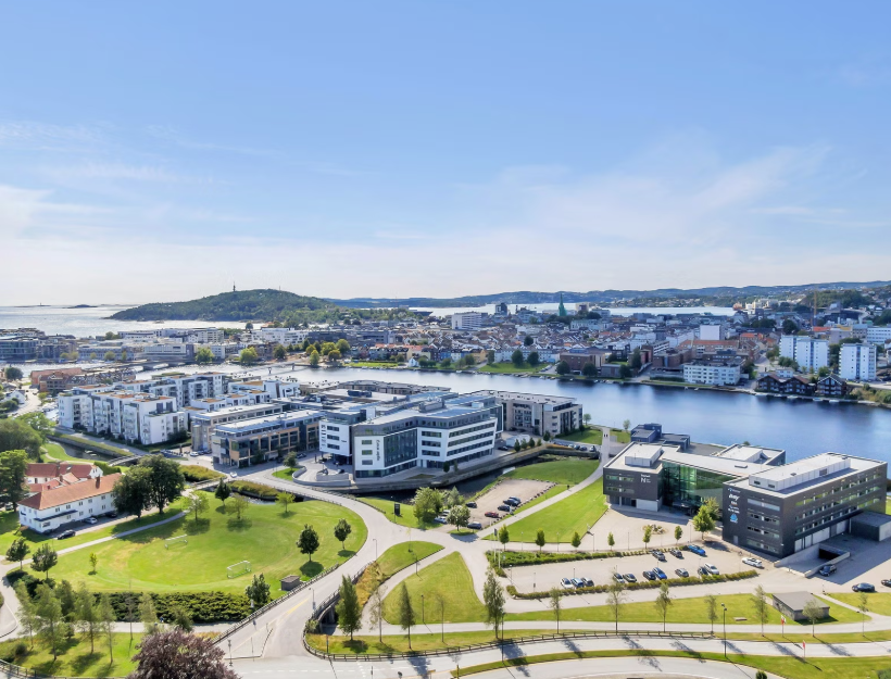 Kjøita Kraftsenter ligger like utenfor Kristiansand Sentrum, kun få minutters gange til Kvadraturen. Foto: Mosvold & Co Galleribilde