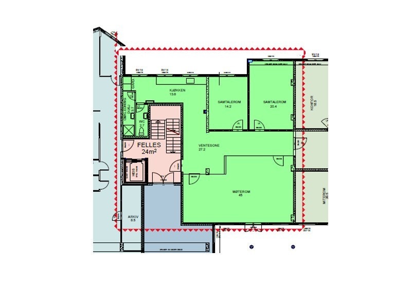 Areal 1: 170 kvm BTA Galleribilde