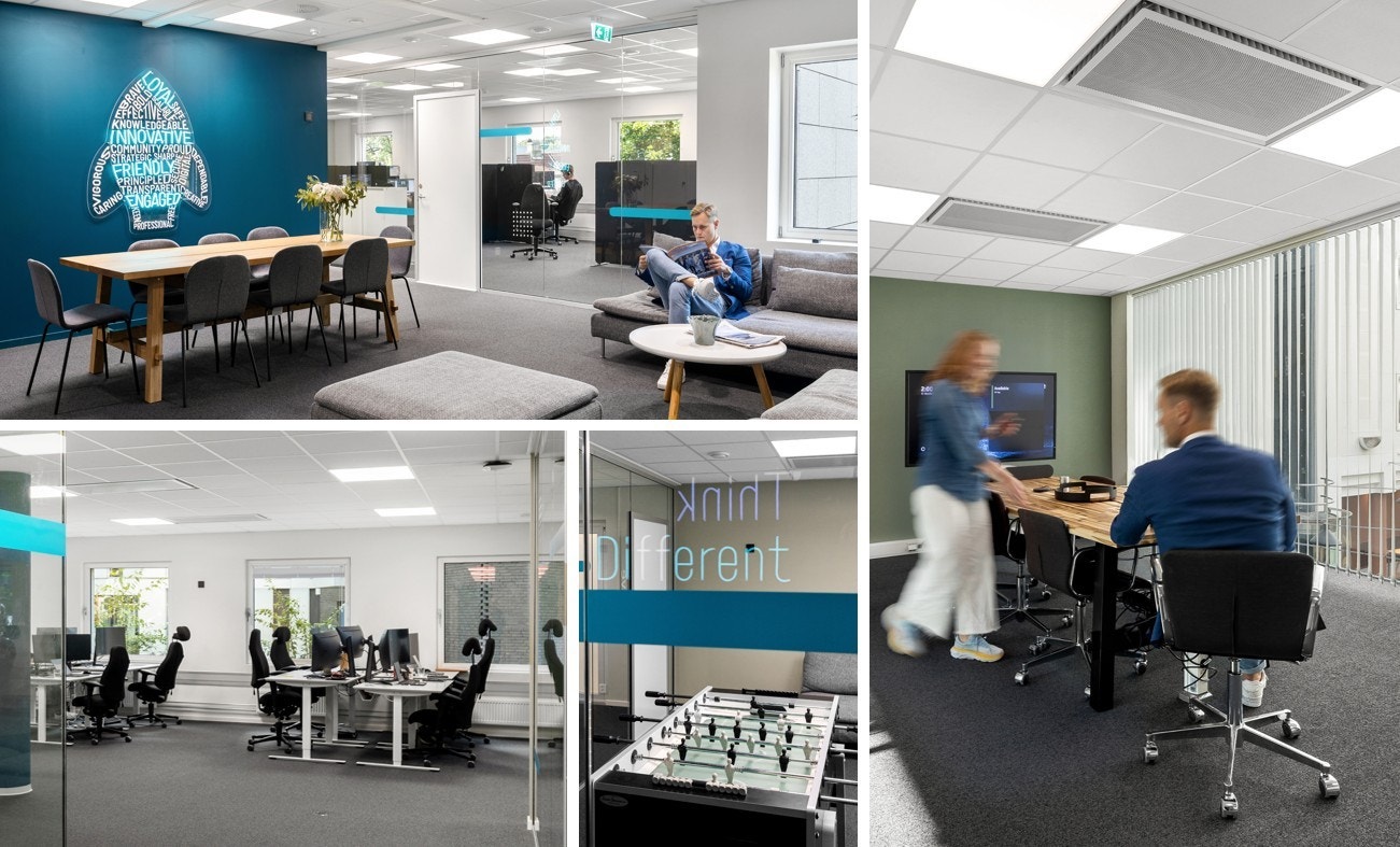 De ledige kontorlokalene er lyse og fine og har høy fleksibilitet i innredning Galleribilde