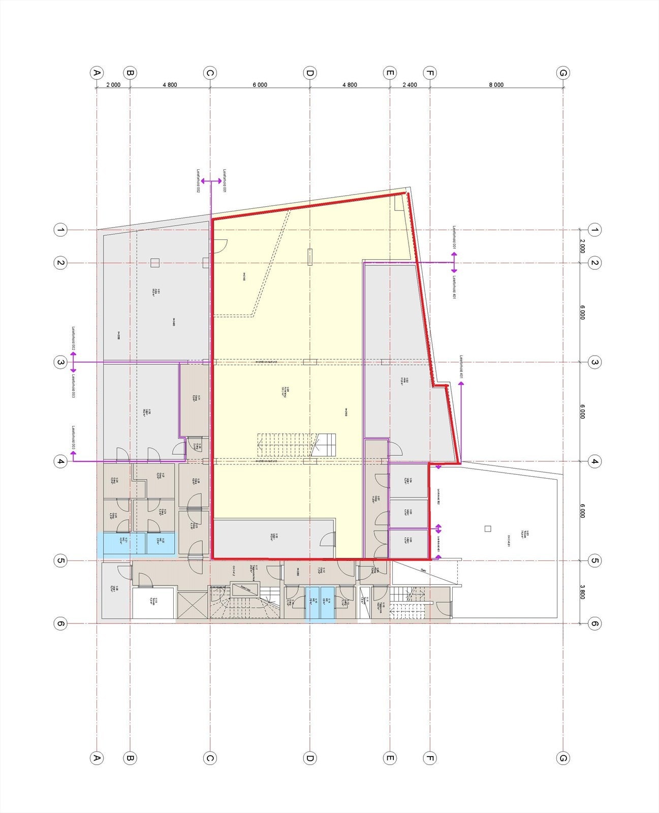 Tegning u. etg. Galleribilde