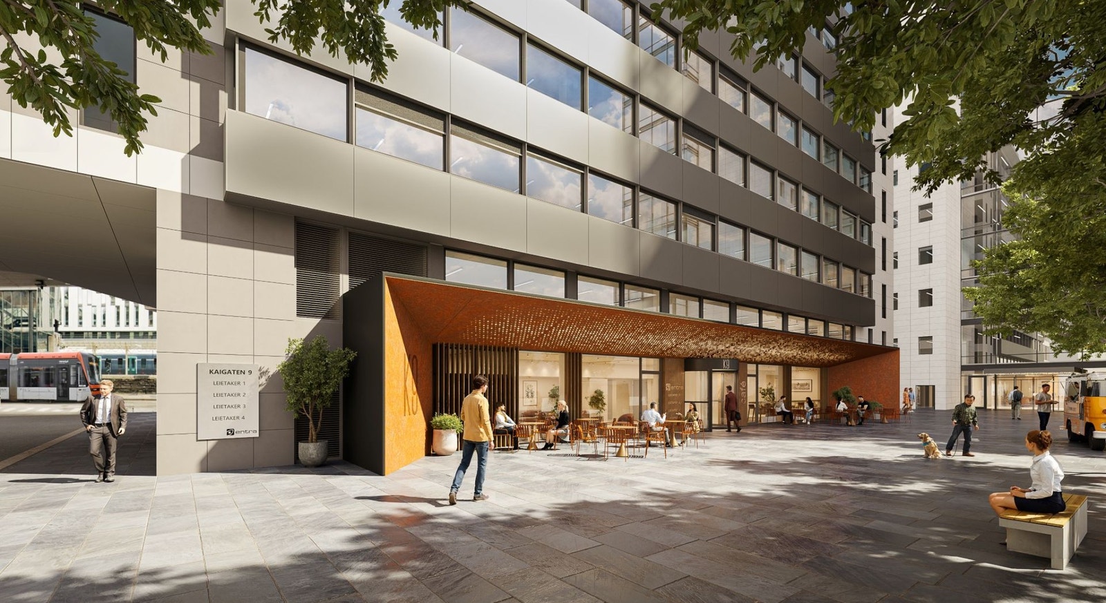 Her er det rom for å etablere uteservering Galleribilde