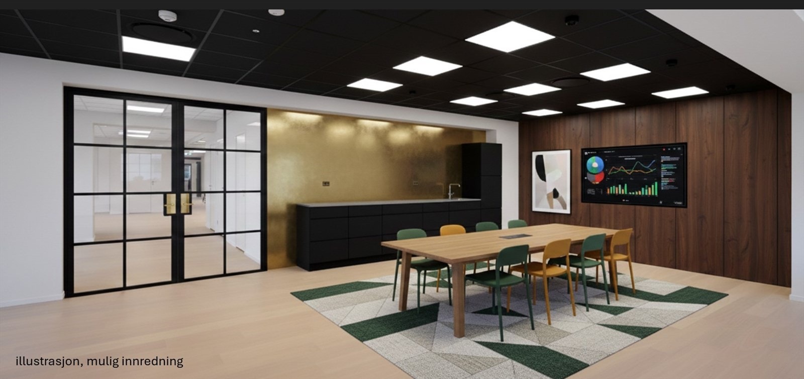 illustrasjon kjøkken med dør.jpg Galleribilde