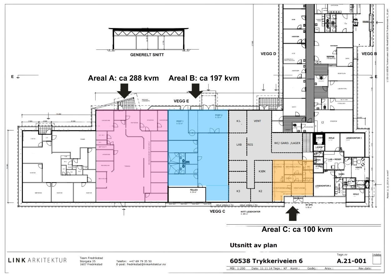 Trykkeriveien 6 tegning Galleribilde