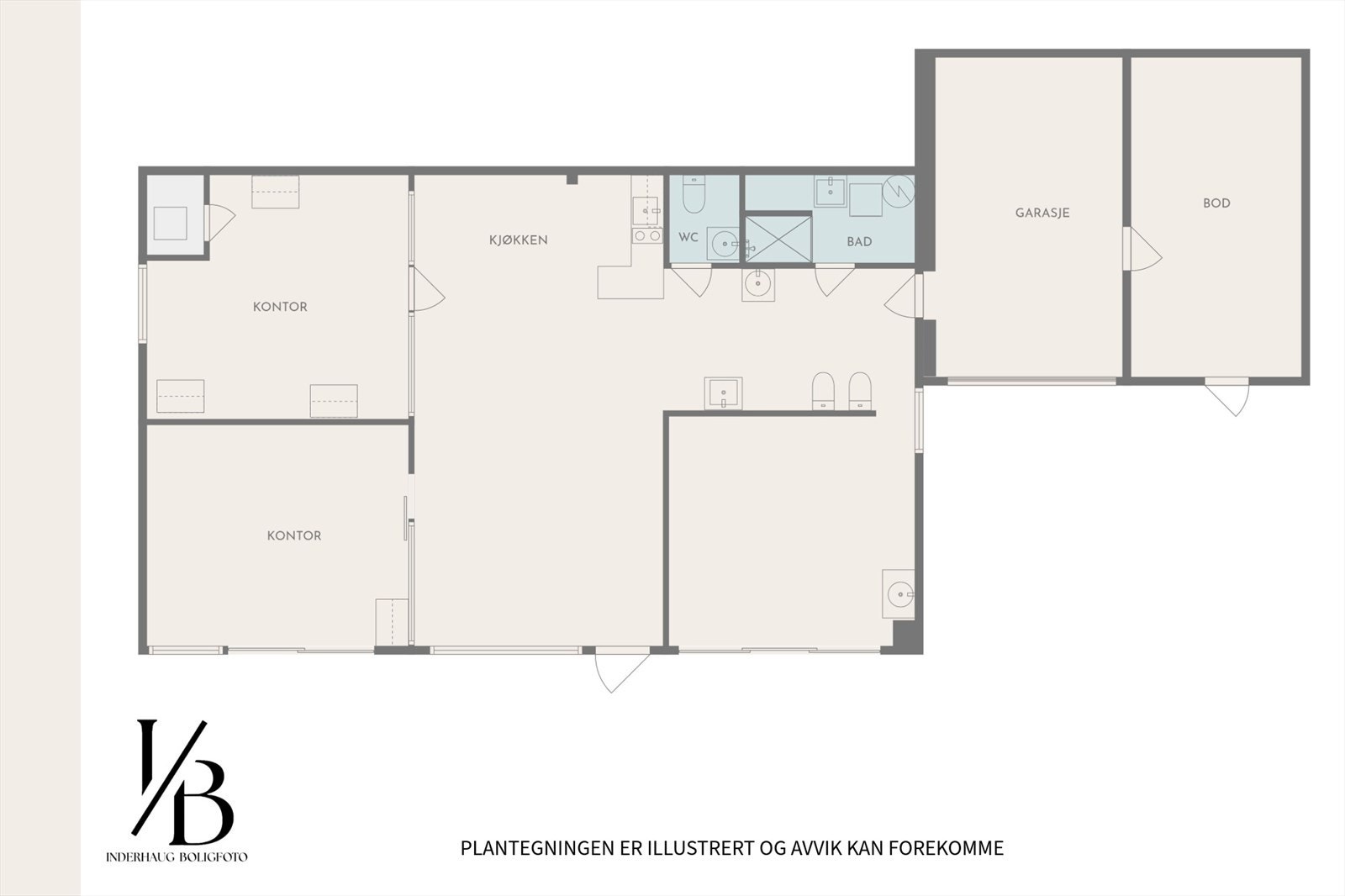 Plantegning Næringsdel 1.etg