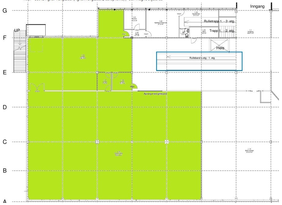 Til stor aktør har vi totalt ca. 750kvm tilgjengelig. Galleribilde