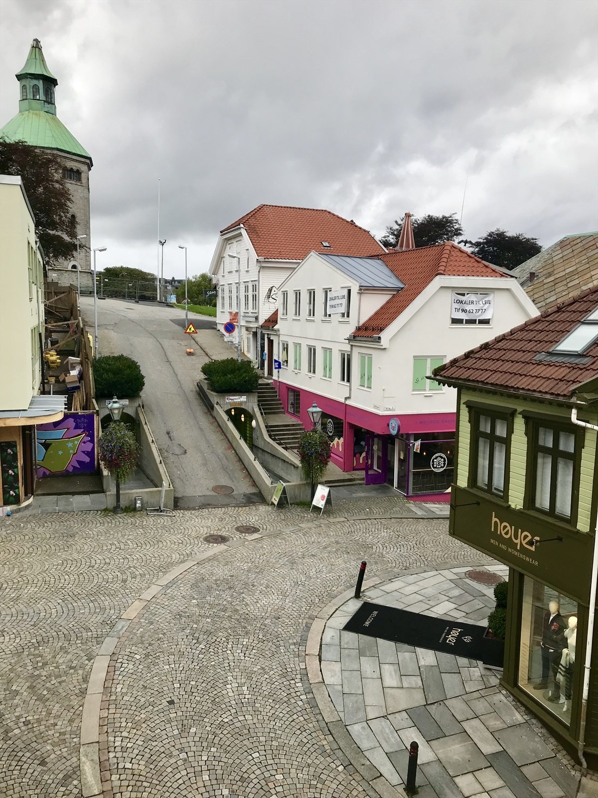 Utsikt fra lokalene Galleribilde