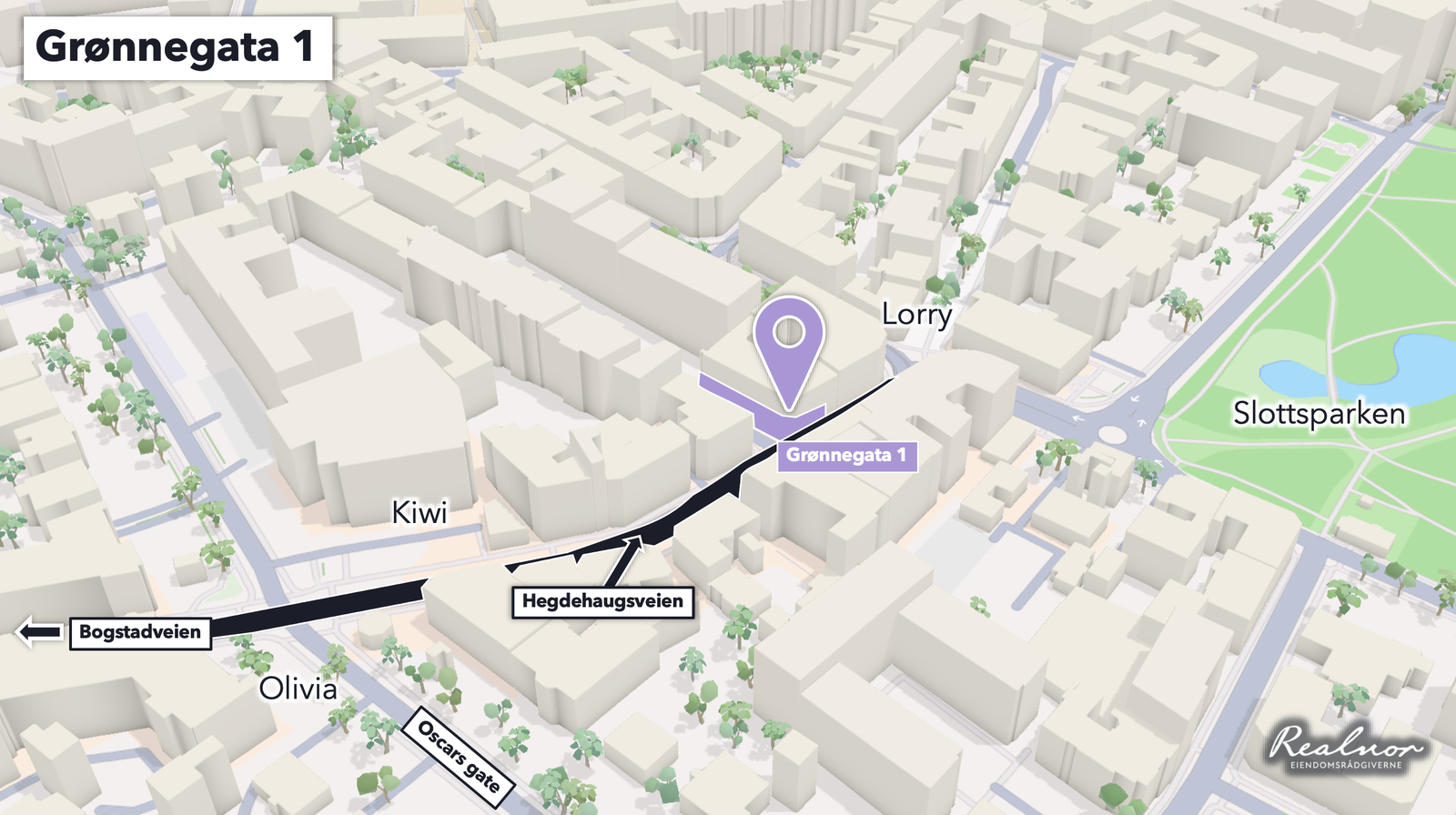 Beliggenhet - Grønnegata 1 Galleribilde