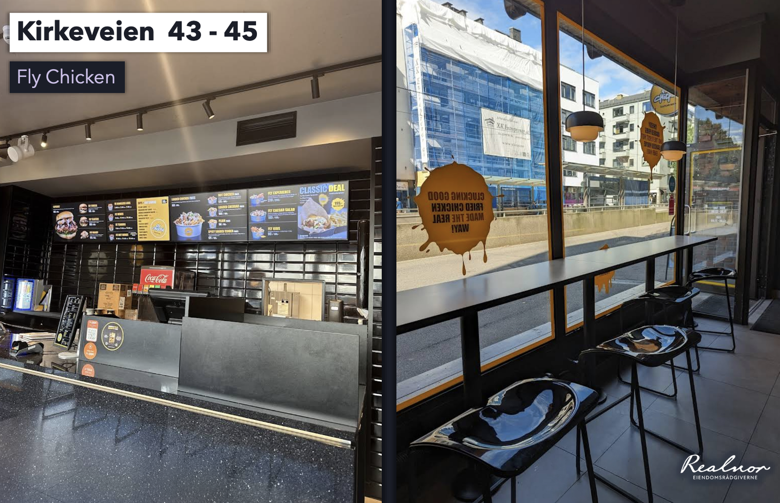 Lokaler til Fly Chicken, Kirkeveien 43-45 Galleribilde