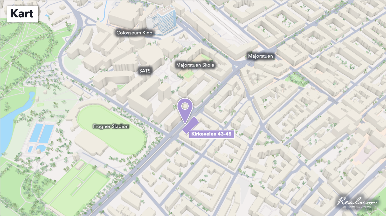 Beliggenhet - Kirkeveien 43-45 Galleribilde