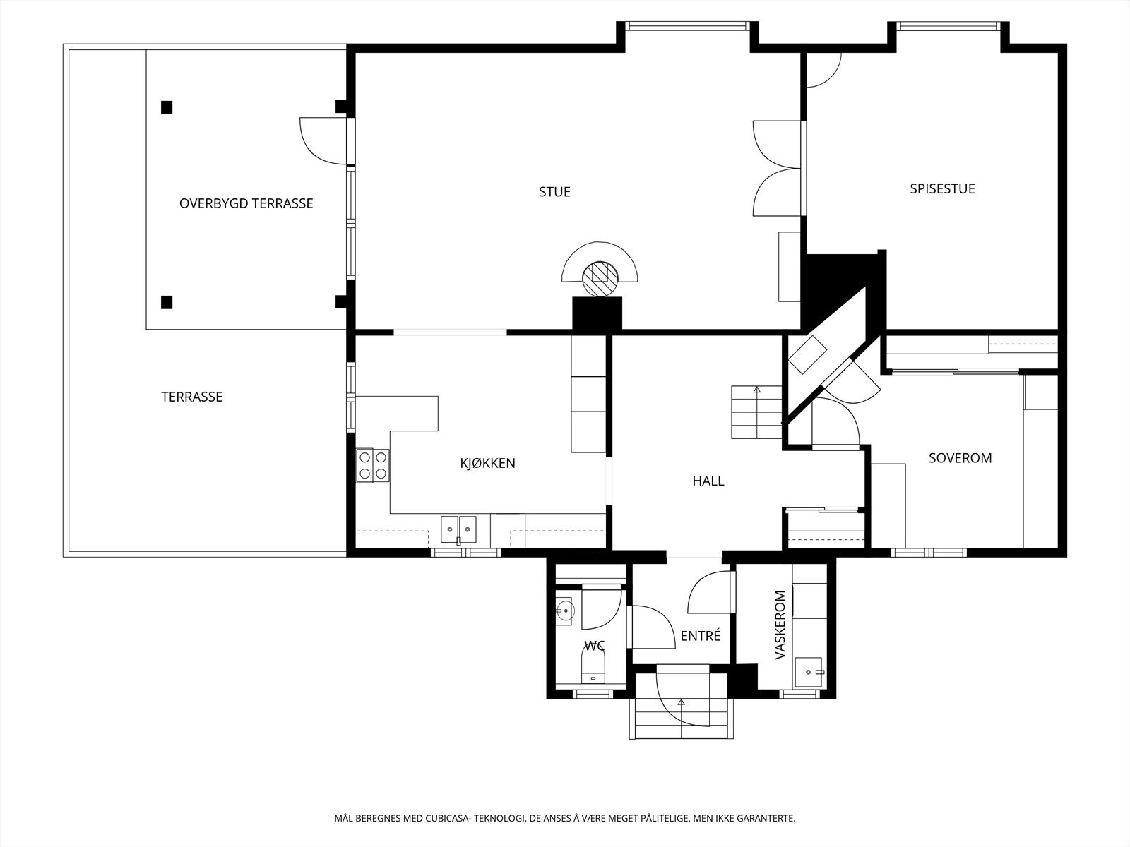 Plantegning første etasje hovedhus Galleribilde