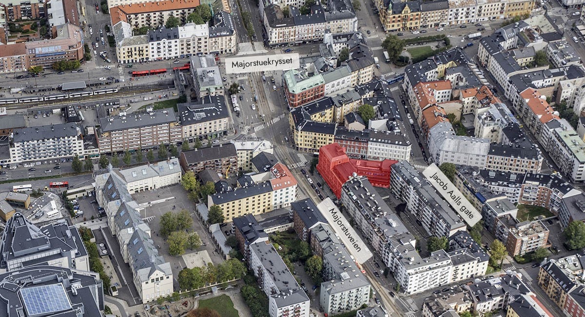 Garasjen har innkjøring fra Jacob Aalls gate 18 Galleribilde