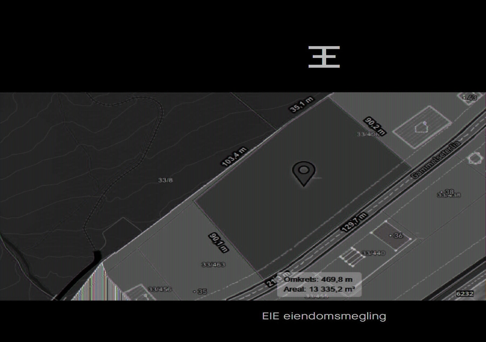 Tomten er regulert til industri i gjeldende arealplan. Den er ikke fradelt og gitt eget registernummer, dette vil gjøres så snart det er kommet til enighet med eventuell kjøper. Galleribilde