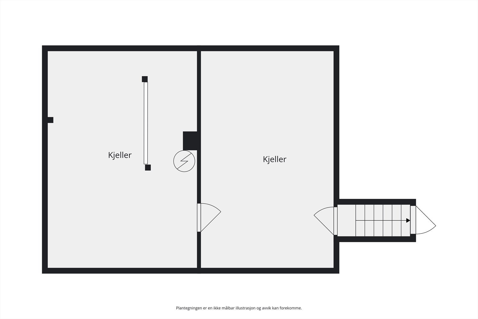 Plantegning kjeller Galleribilde