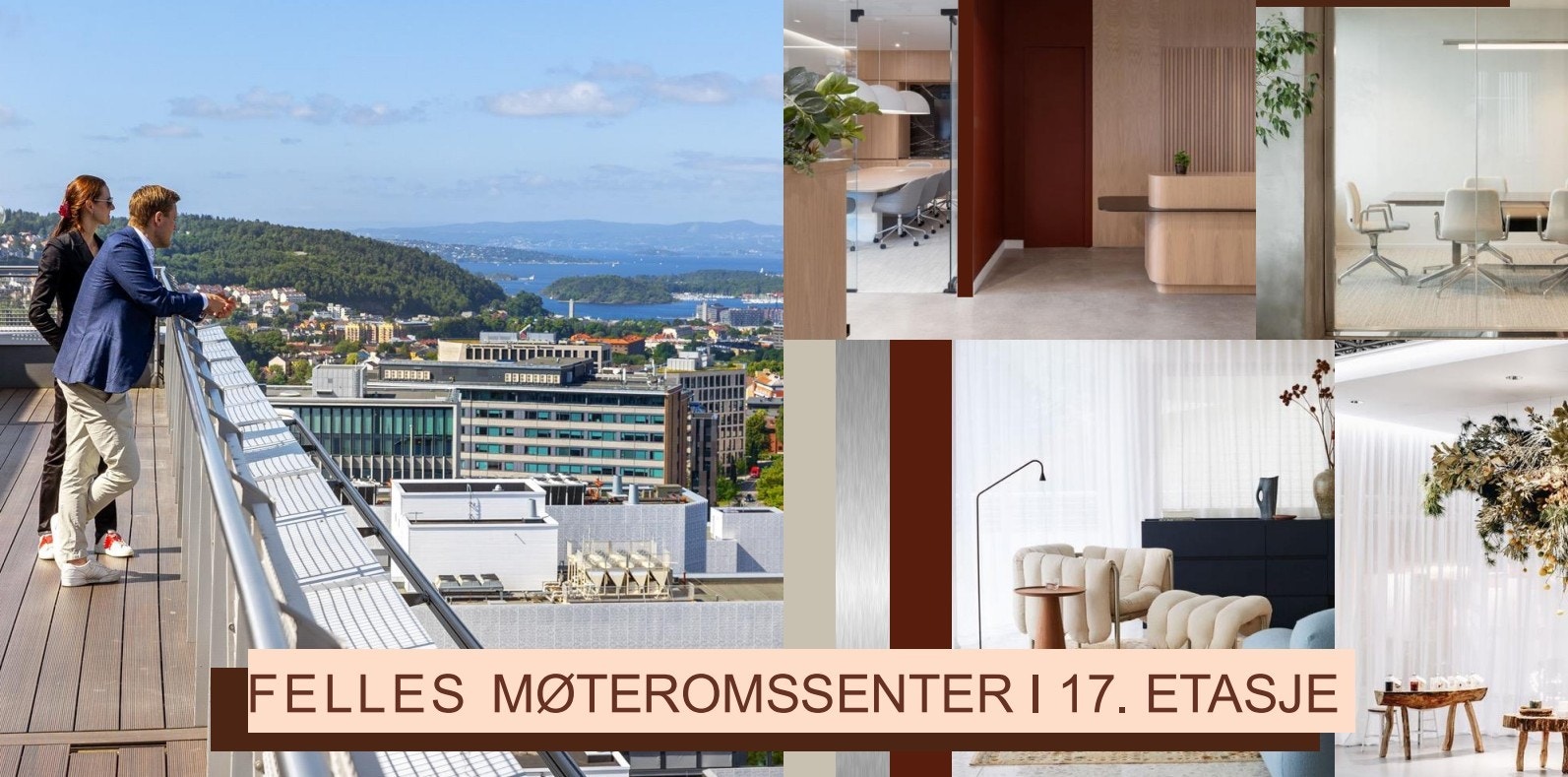 17 etasje har blitt gjort om til et spektakulært møteromssenter Galleribilde