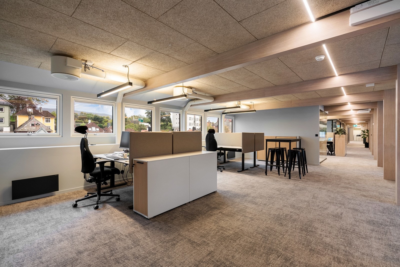 Kontor etasjen er på ca. 495 m² BTA til leie. Galleribilde