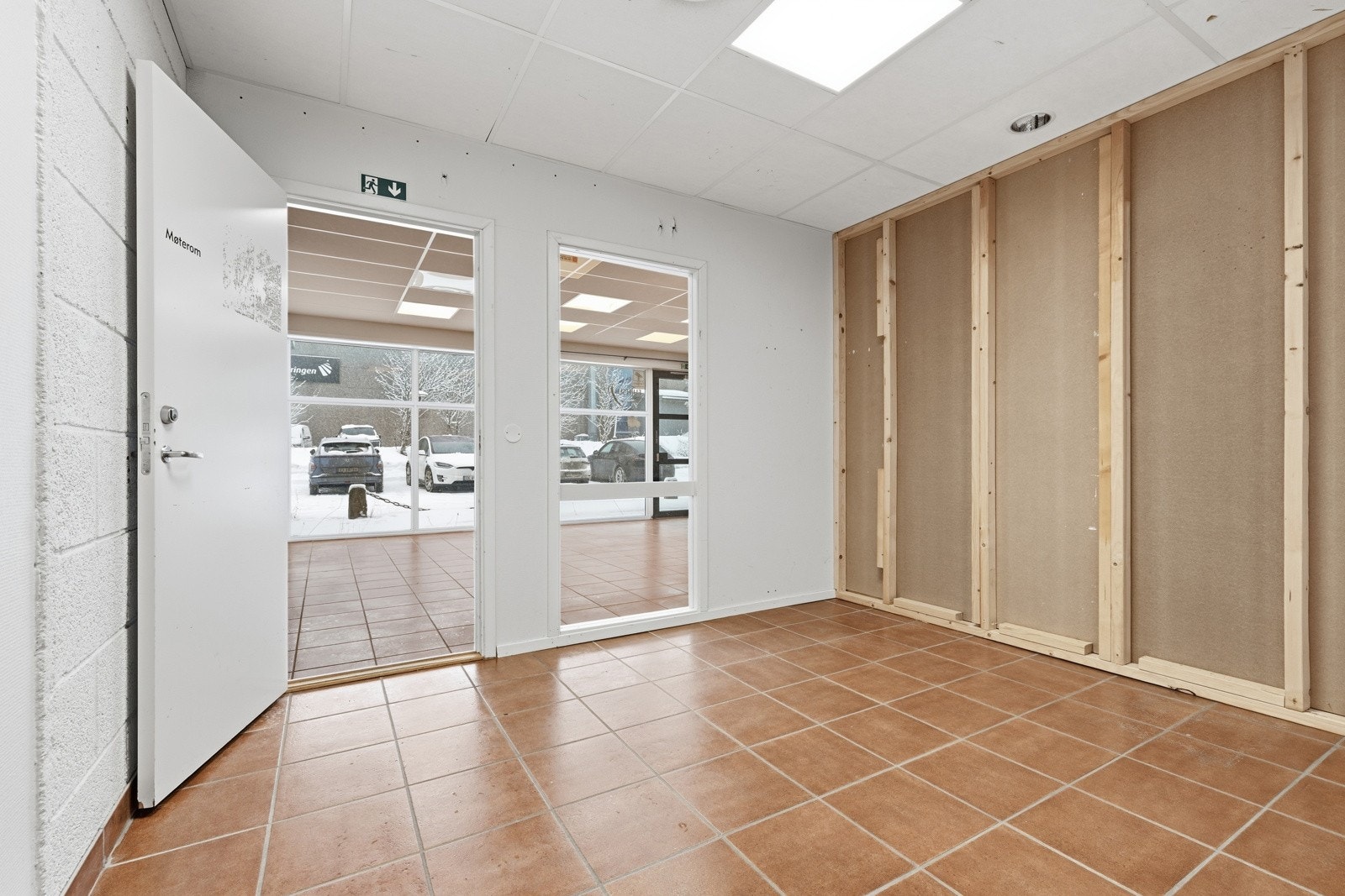 Mulig lager/møterom. Blir ferdigstilt før overtagelse Galleribilde