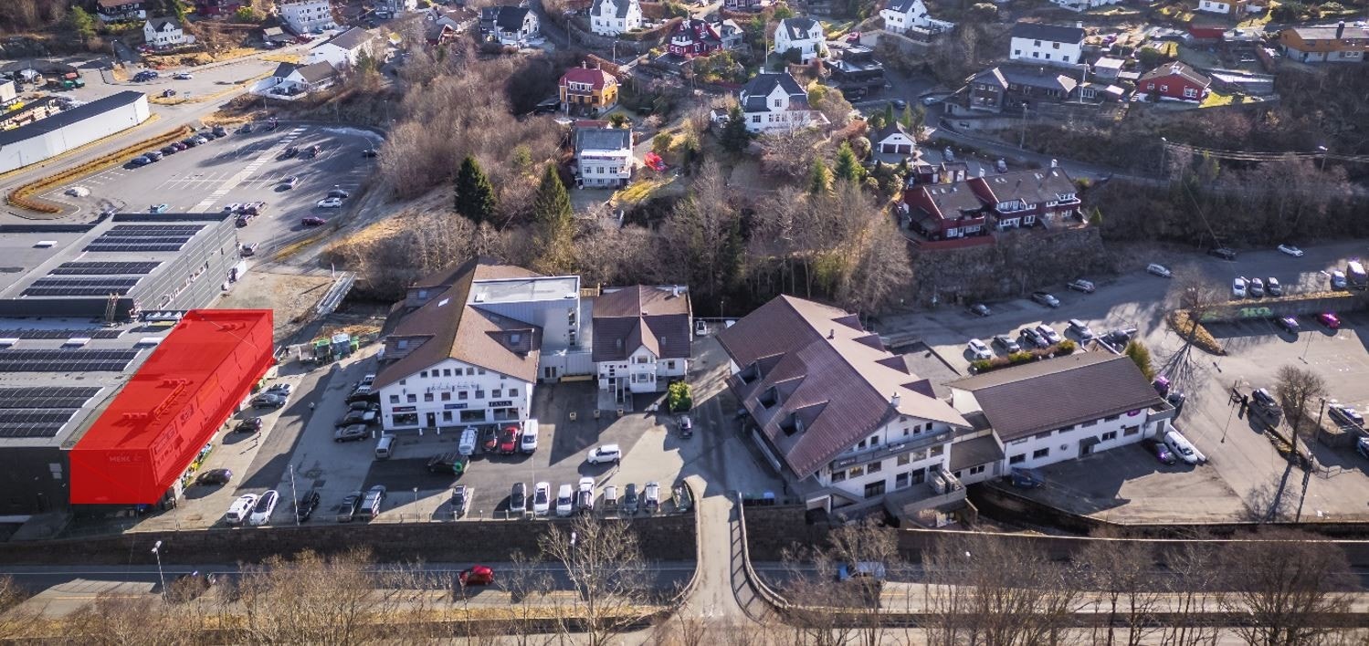 Markert bygg hvor det ledige lokalet ligger Galleribilde